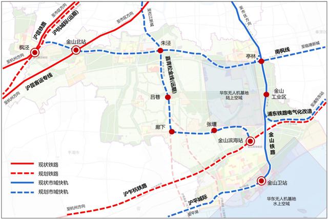 上海金山正积极对接浙江平湖海盐让金山铁路西延伸