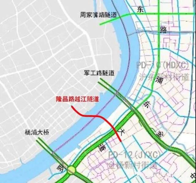 隆昌路隧道专项规划开始公示了黄浦江越江设施未来添新丁缓解区域交通