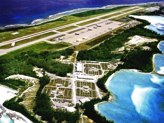 美军驻迪戈加西亚岛空军基地.