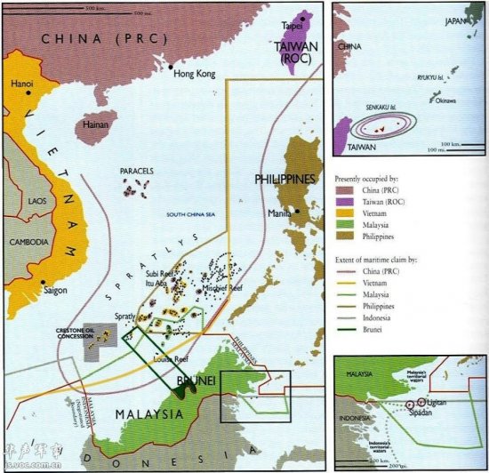 与中国有岛屿争端的南海周边国的底牌曝光