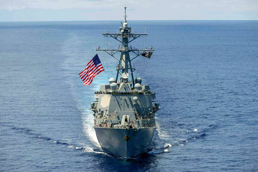 美国3艘宙斯盾舰突然出没中国南海 高挂海盗旗(图)__上海热线新闻频道