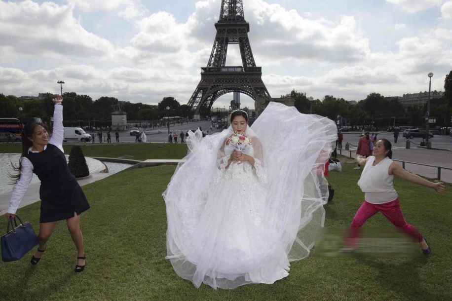 巴黎拍婚纱照_梅西巴黎(2)