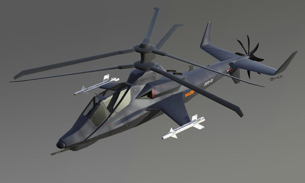 国产隐身高速直升机设计图曝光 2020年交付部队图片