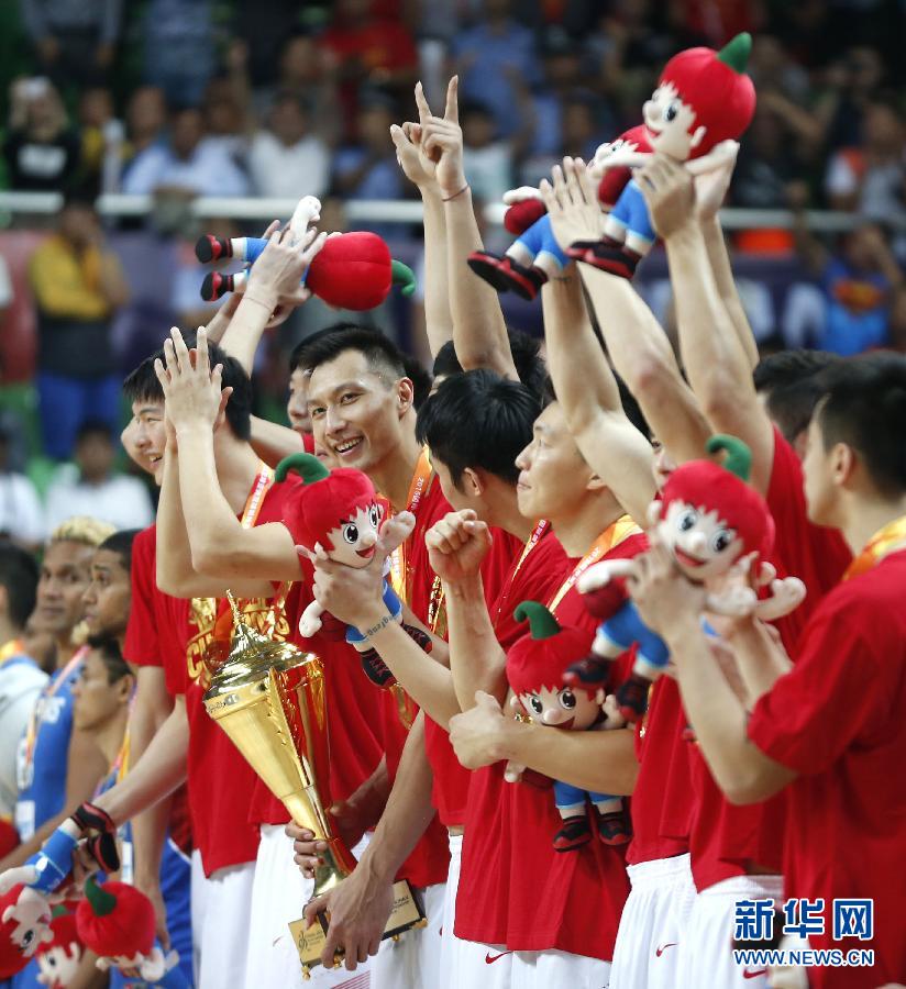（体育）（16）篮球——男篮亚锦赛：中国队夺得冠军