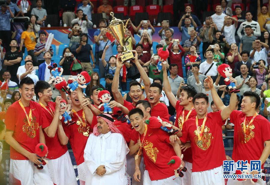 （体育）（18）篮球——男篮亚锦赛：中国队夺得冠军