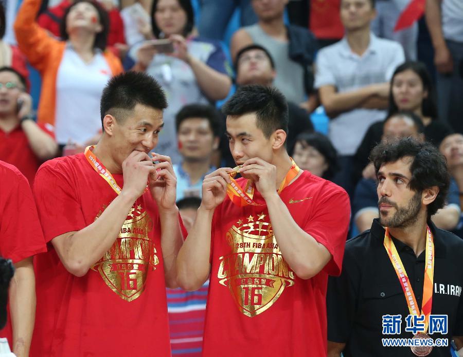（体育）（26）篮球——男篮亚锦赛：中国队夺得冠军