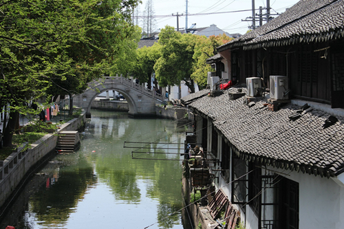 图说:青浦练塘古镇一景.图片来源网络