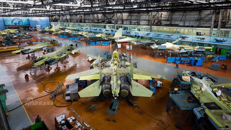 俄罗斯工业实力仍在!中俄重型战机生产线对比