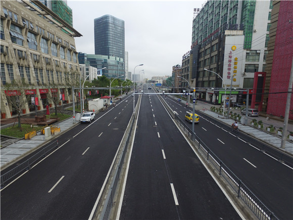 沪中环路国定东路下匝道通车可驶往关山路和黄兴路