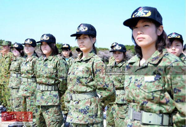 上海热线新闻频道--日本自卫队有上万女兵 她们