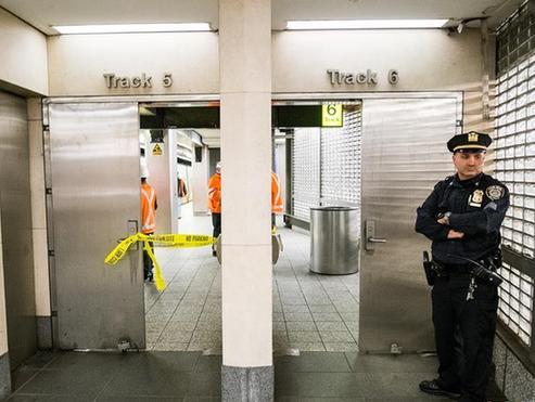 （国际）（1）纽约一起列车出轨事故致103人受伤