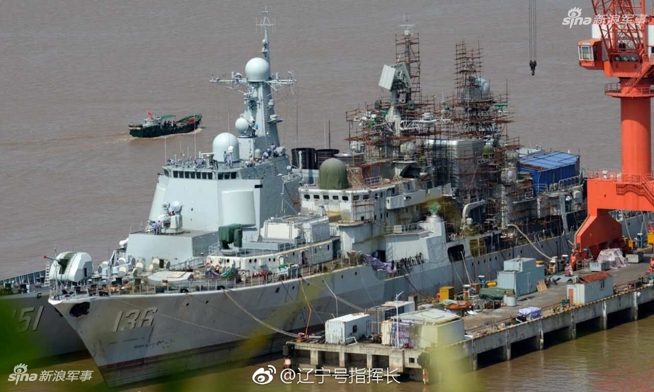 东海老将又魔改中国138现代级驱逐舰进厂升级