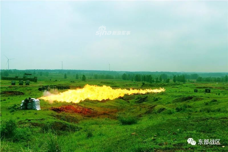 把敌人化为灰烬!我陆军防化兵喷火演练热火朝