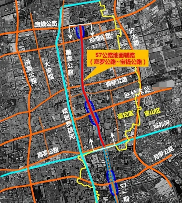 s7沪崇高速二期新进展地面配套道路全面启动施工