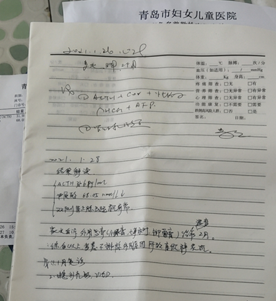 1月28日,张女士带自己的孩子来到青岛妇女儿童医院.