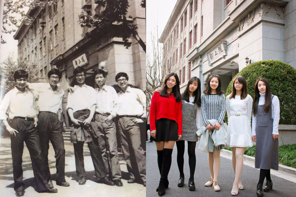 建校120年 上海交大公布不同时期男女生对比照片