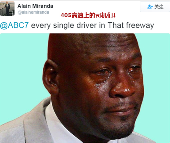 感恩节前夕 美国洛杉矶上演十年一遇大堵车（航拍）