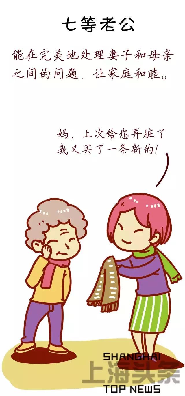上海老公等级表劲爆出炉，你家老公是第几等？