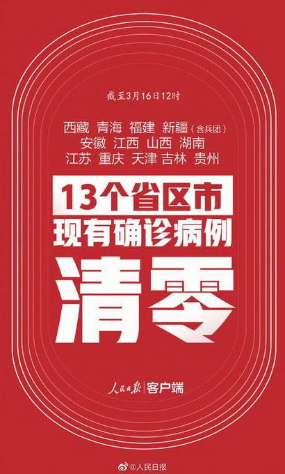 [确诊病例数]13地确诊病例归零 距离“摘口罩”的日子还有多远？