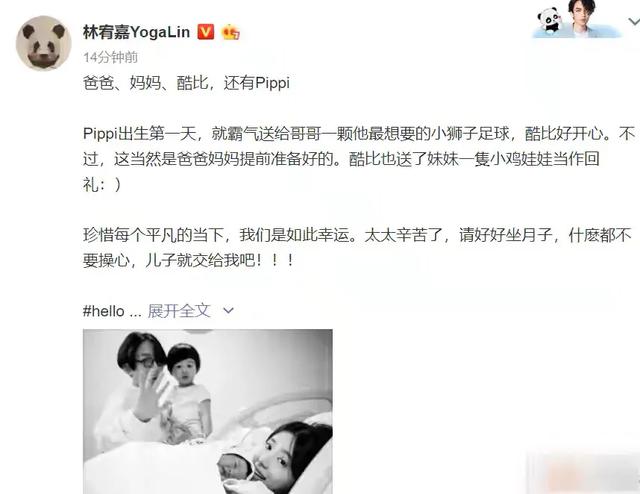 二胎：林宥嘉二胎得女 一家四口出镜幸福满屏！