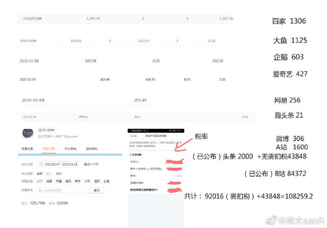 收益:徐大sao回应诈捐 B站千万播放量到底赚多少?