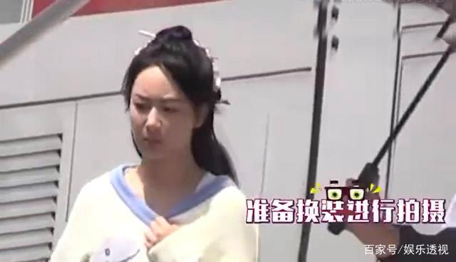 #仙气#胖了？杨紫《青簪行》曝光路透图，粉色服饰清新美丽