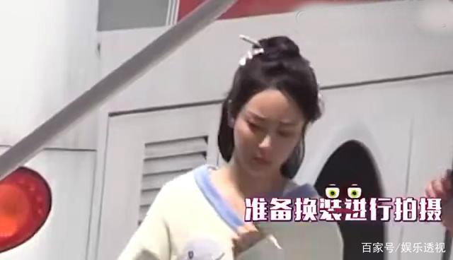 #仙气#胖了？杨紫《青簪行》曝光路透图，粉色服饰清新美丽