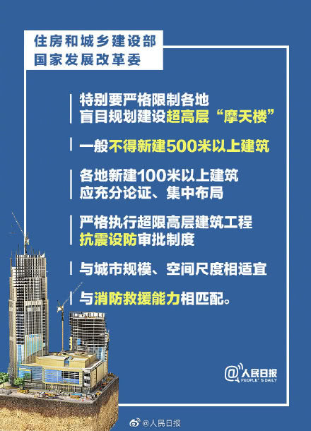【超排】为加强城市与建筑风貌管理，住建部和国家发改委：各地一般不得新建500米以上建筑