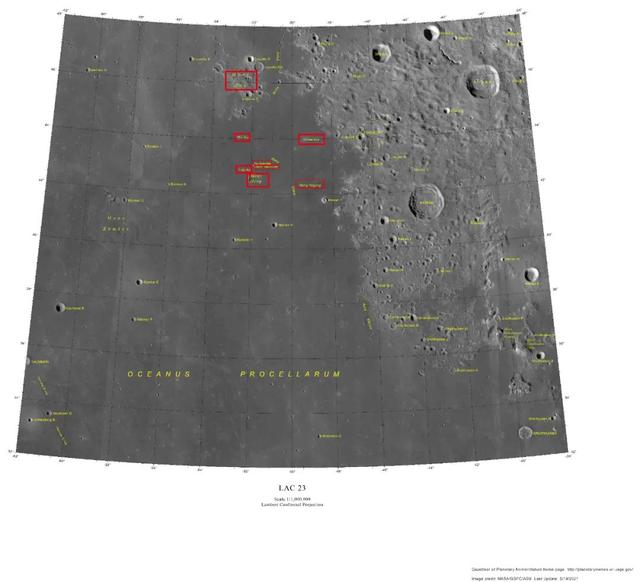 月球表面|月球上新增8个中国地名 至此月球上的中国地名达35个