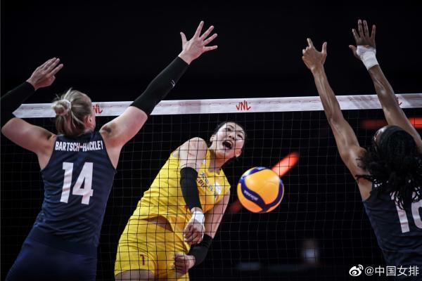美国队|6连胜！女排收官战3比0完胜美国队，但仍无缘四强战