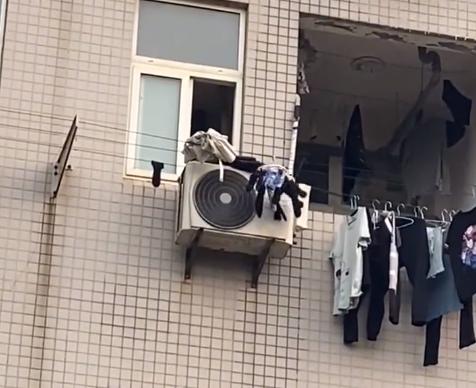 袜子|全自动烘干机！武汉一男生用空调外机烘干袜子，脑洞大开