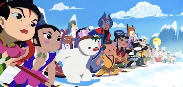 同学|满满的回忆!上美影厂携孙悟空、雪孩子宣传冬奥