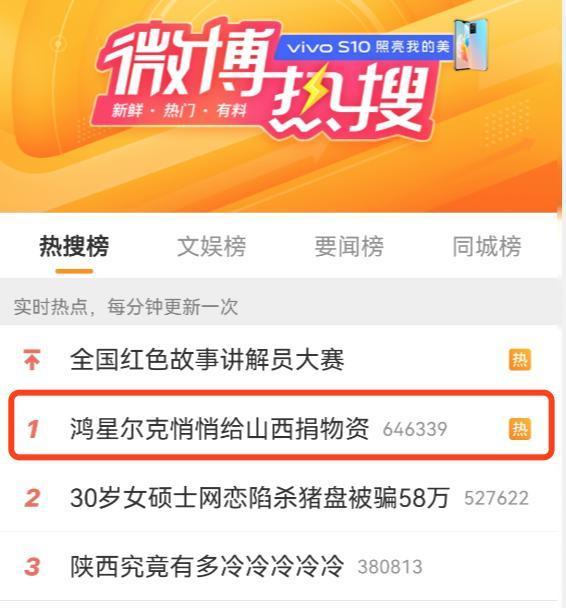 IV|这次遭冷嘲热讽了？鸿星尔克又悄悄给山西捐物资了