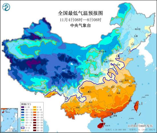 局地|中央气象台寒潮黄色预警继续发布，局地降温16℃以上