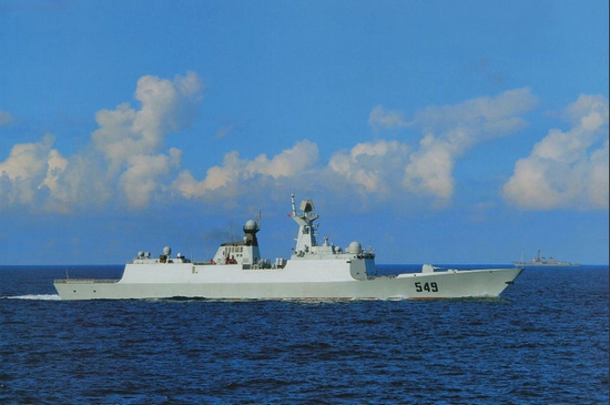 549常州號新型導彈護衛艦