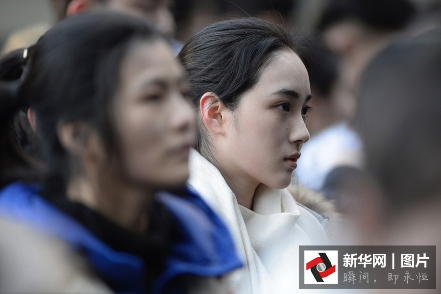 北影2016年艺考开考 美女帅哥云集
