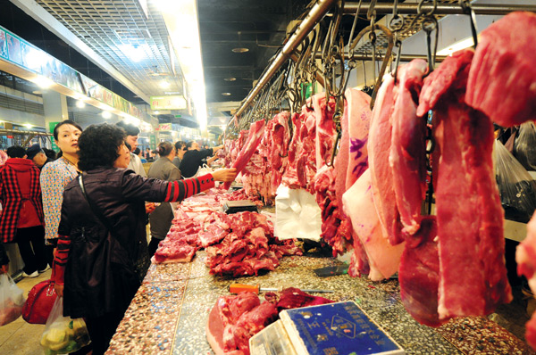 上海热线新闻频道——二师兄身价降了 沪猪肉价格小幅下跌
