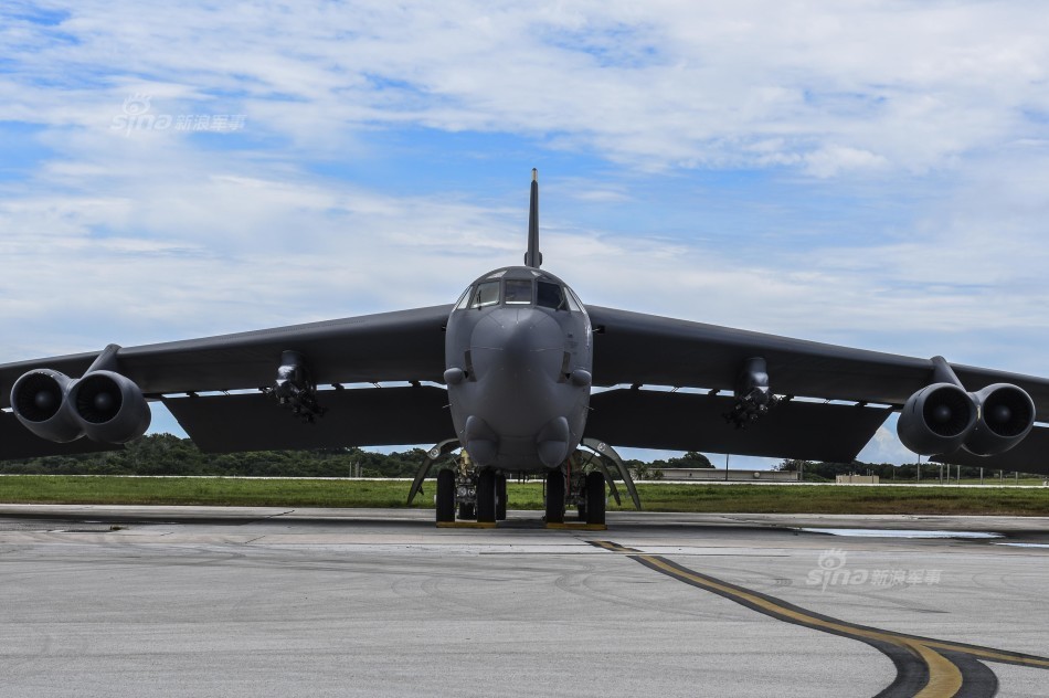 美國空軍b1,b2,b52轟炸機齊聚關島 威懾中國?