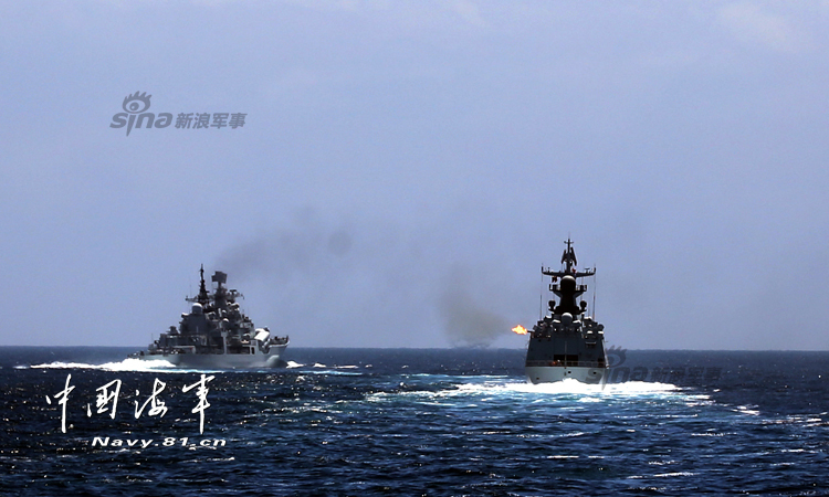 威懾日本海自!中國東海艦隊海上實彈射擊演練