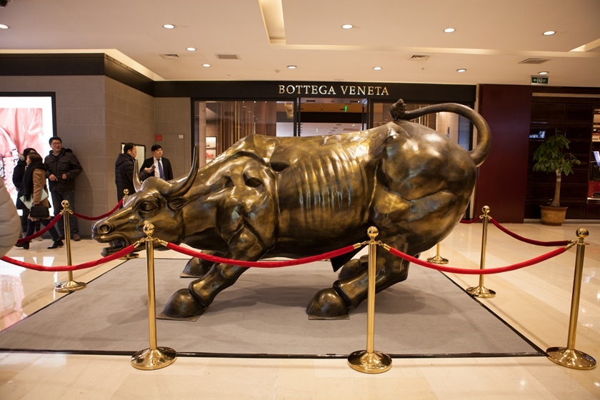 美国金牛雕像图片
