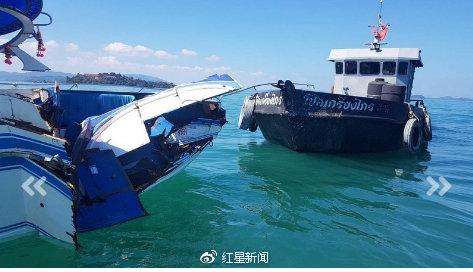 泰国快艇驳船相撞 快艇上共有10名中国游客