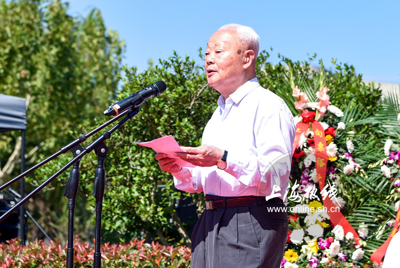 92岁的新四军老战士阮武昌将军现场发言