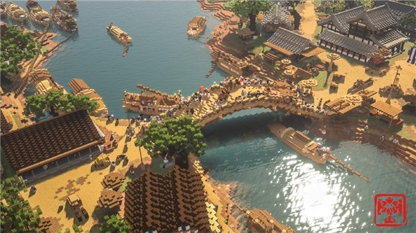 ■转身都难！上万游客挤满清明上河园石桥：密密麻麻