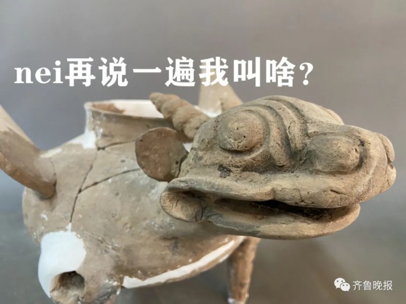陶兽|菏泽考古现场发现千年东周“萌”兽，网友脑洞大开：飞天小霸王！