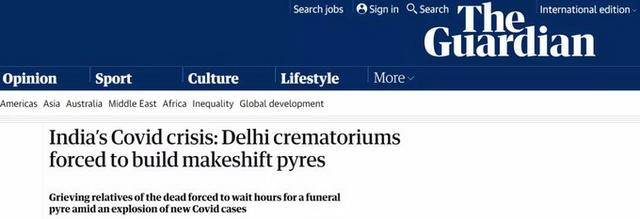 ■美国宣布限制印度旅客入境 印度疫情扩散迅速