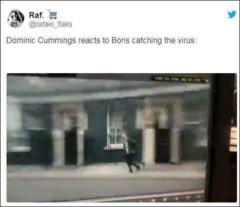 『病毒检测』英国首相约翰逊检测阳性,首相顾问“逃跑”画面被疯传