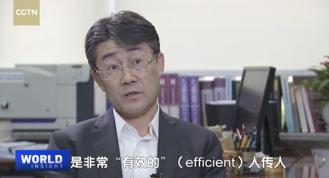人传人■高福接受采访时表示：自己从来没说过“没有人传人的现象”