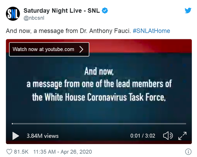 『特朗普』皮特吐槽特朗普 调侃其近期就新冠病毒发表的一系列言论