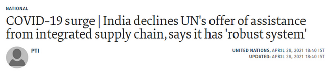 ■美国宣布限制印度旅客入境 印度疫情扩散迅速