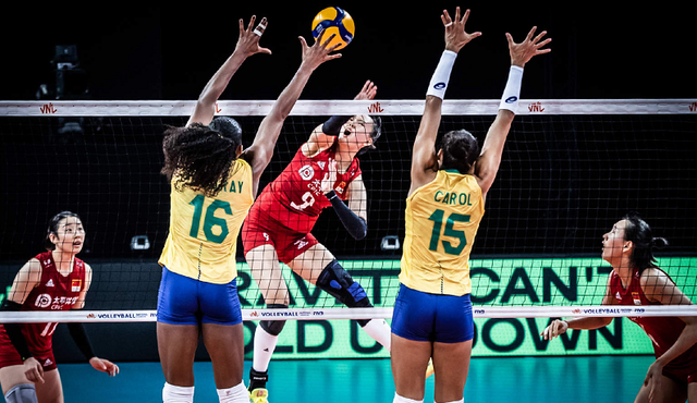 得分能力|四连败结束！中国女排3-2逆转击败巴西，张常宁爆发轰36分